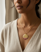 White Rose Petal Necklace
