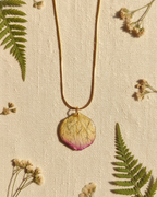 White Rose Petal Necklace